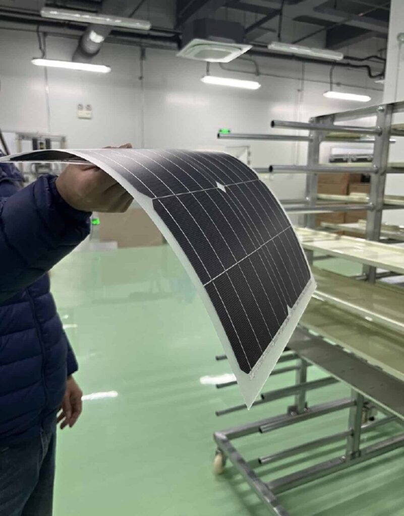 solar panels are flexible