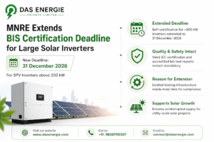 BIS certification for solar inverter